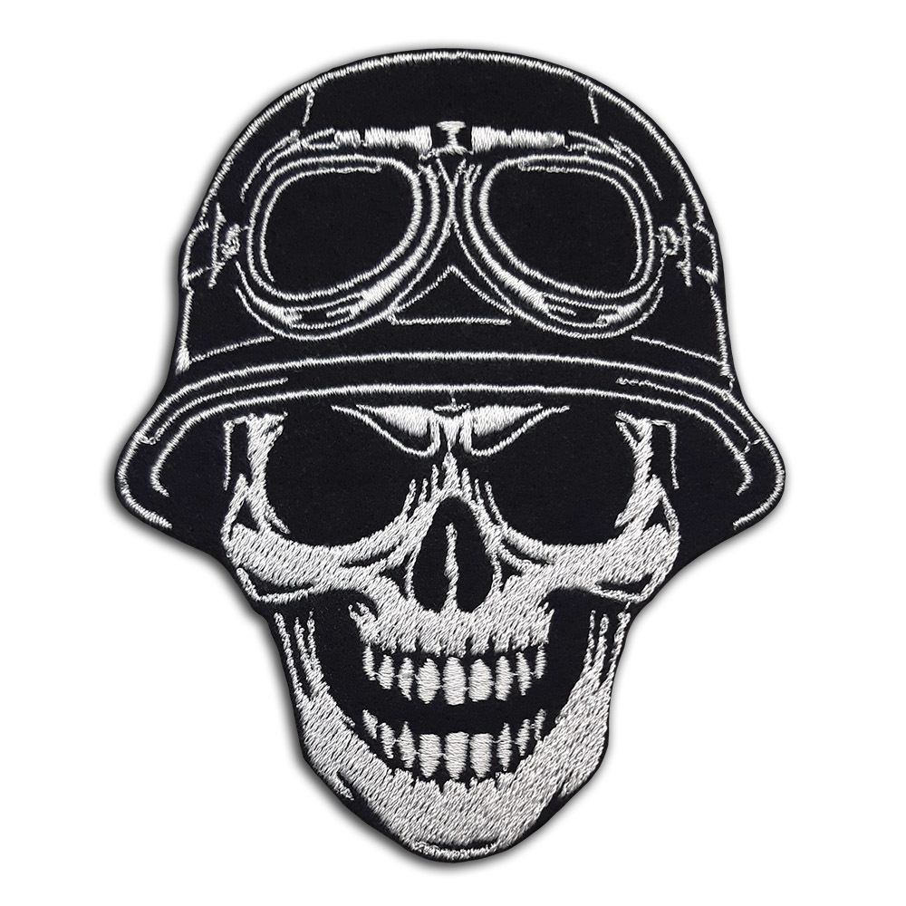 Skull in a helmet and glasses patch Skull in a helmet and glasses patch