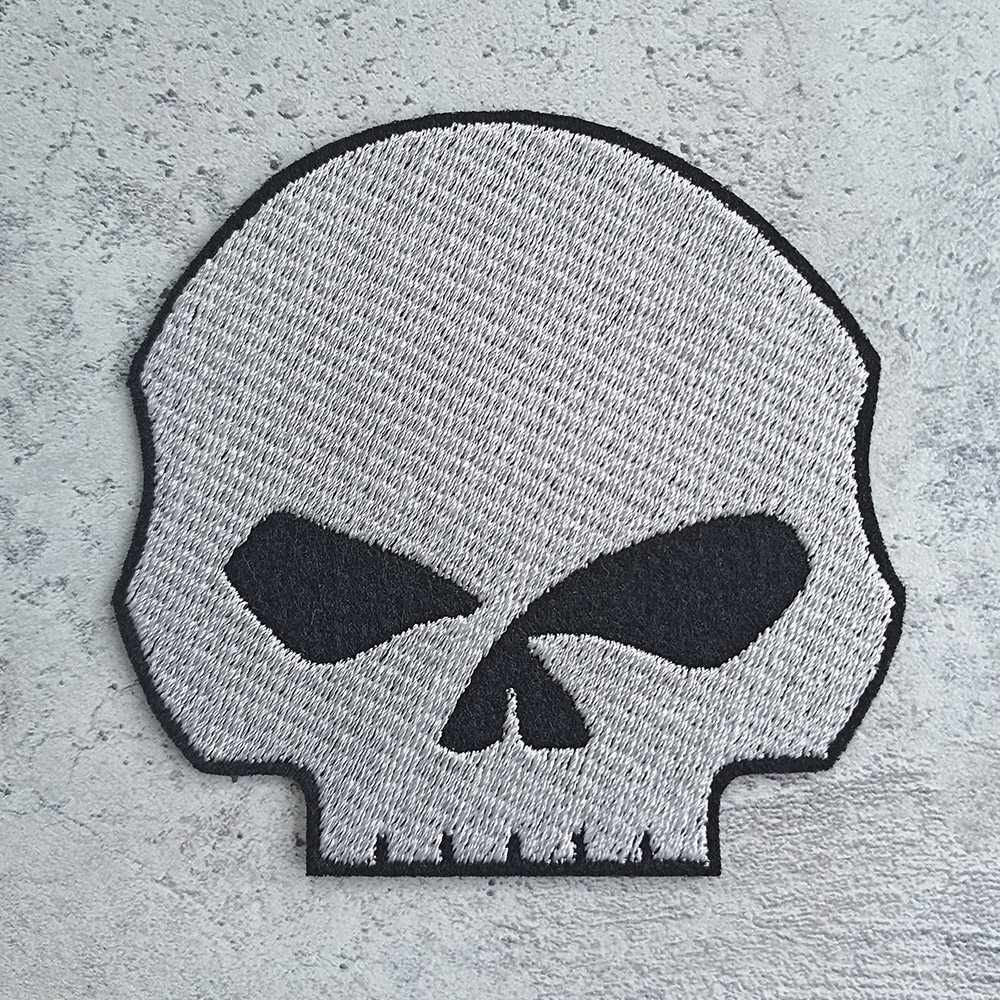 Harley-Davidson Willie J skull patch Harley-Davidson Willie J skull patch