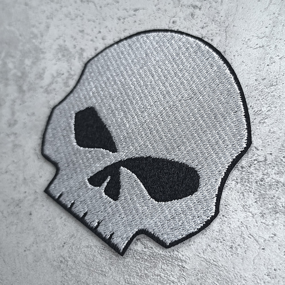 Harley-Davidson Willie J skull patch Harley-Davidson Willie J skull patch