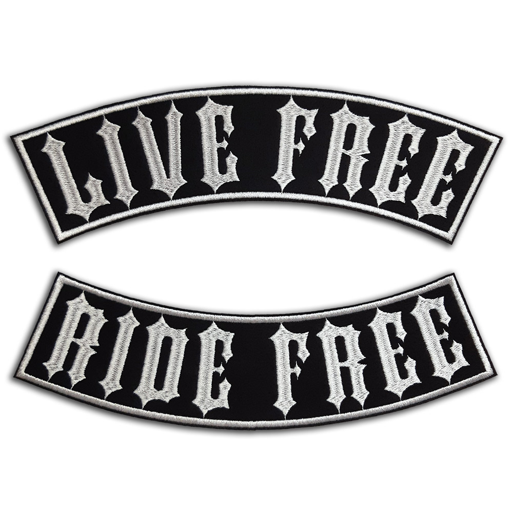 Live Free Ride Free back patch Live Free Ride Free back patch