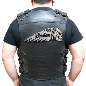 Indian skull back patch