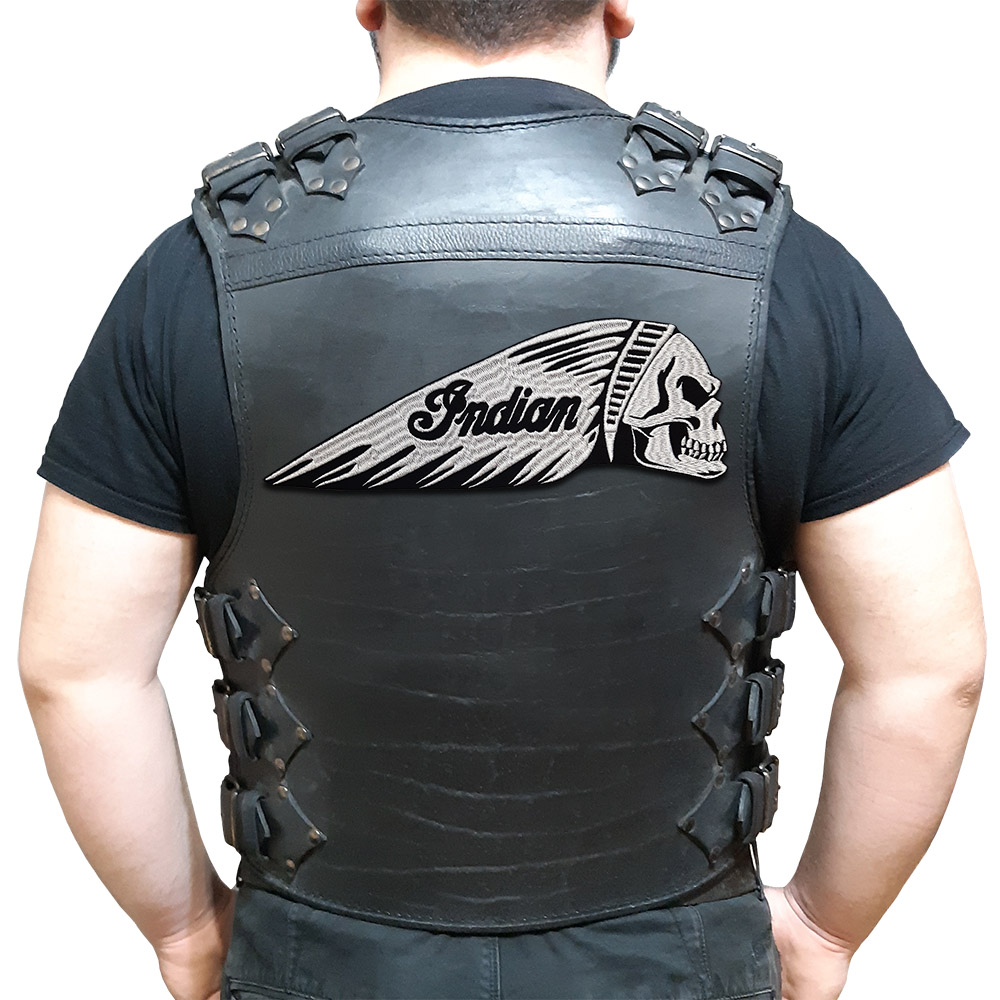 Indian skull back patch Indian skull back patch