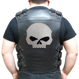 Harley-Davidson skull Willie J. back patch