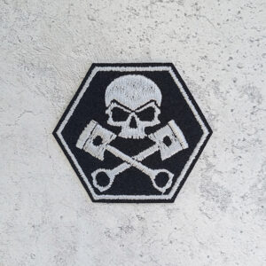 Skull with pistons small patch