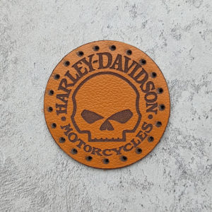 Harley-Davidson with Willie J skull leather patch