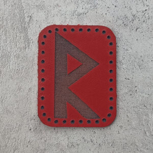 Rune Raido leather patch