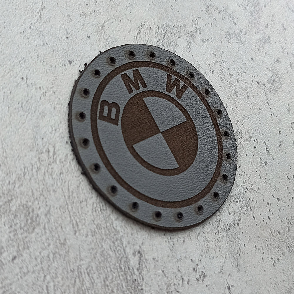 BMW logo leather patch BMW logo leather patch
