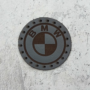 BMW logo leather patch