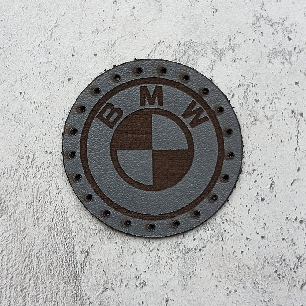 BMW logo leather patch BMW logo leather patch