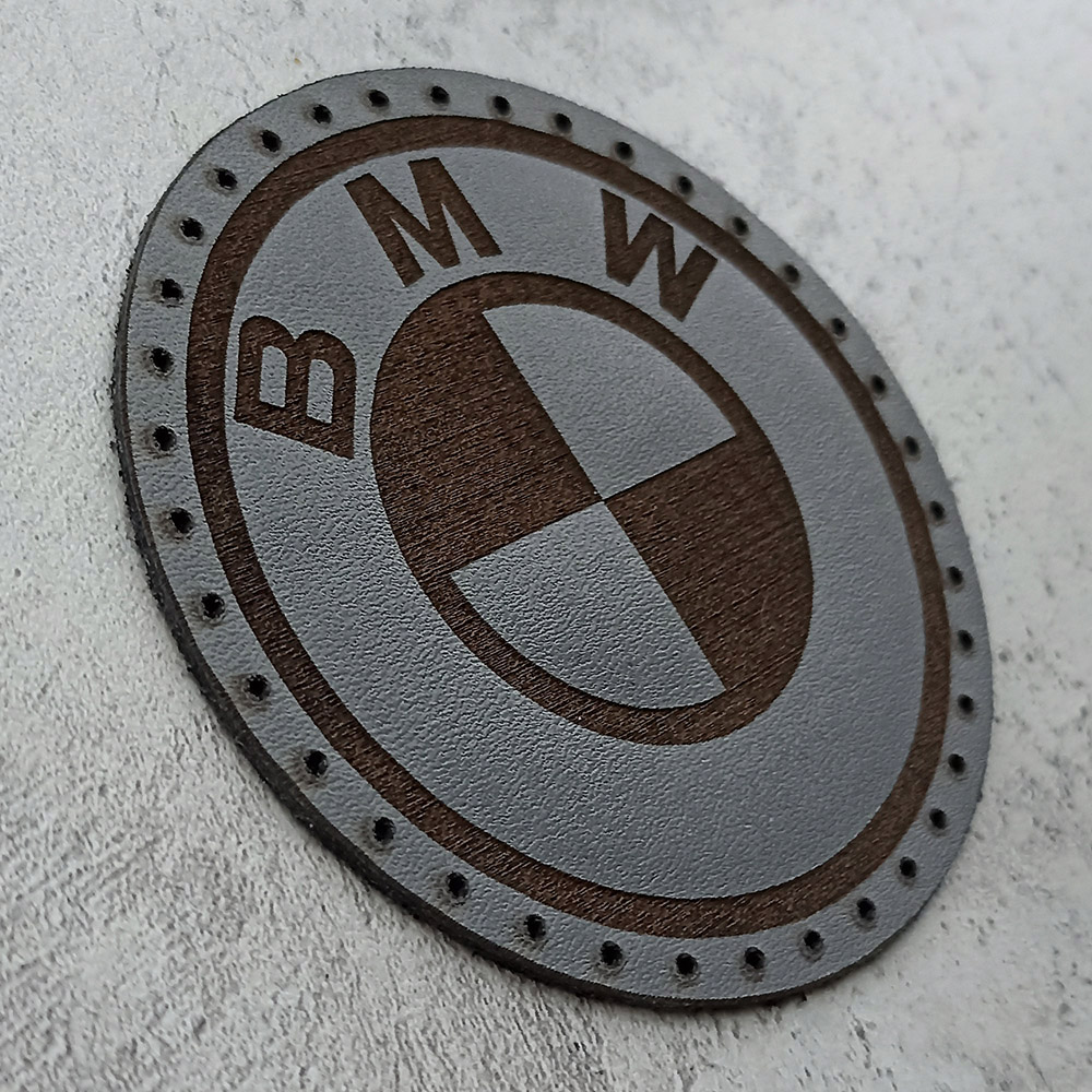 BMW logo leather patch BMW logo leather patch