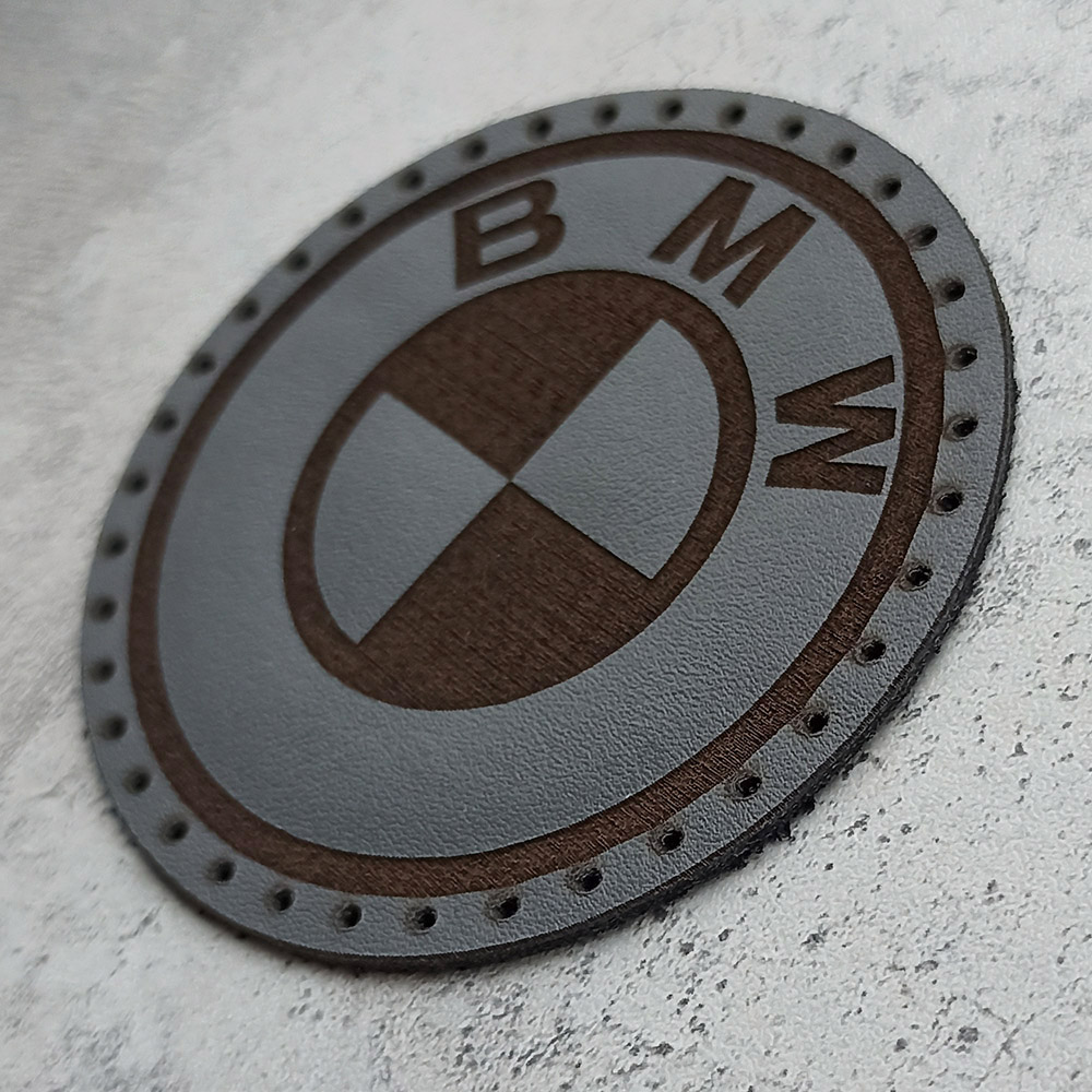 BMW logo leather patch BMW logo leather patch