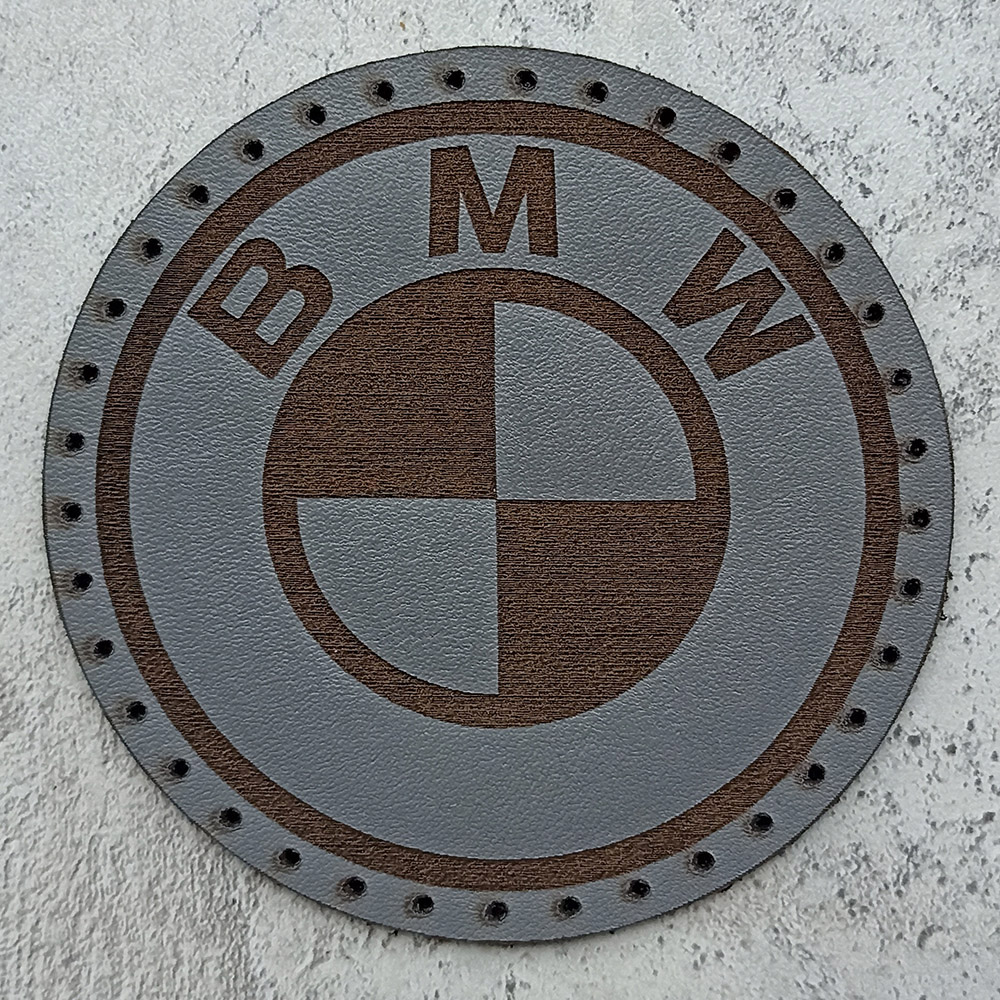 BMW logo leather patch BMW logo leather patch