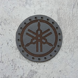 Yamaha logo leather patch