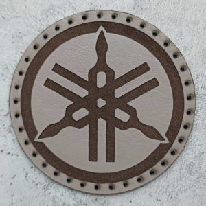 Yamaha logo leather patch