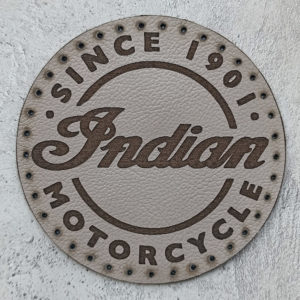 Indian motorcycle logo leather patch
