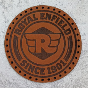 Royal Enfield logo leather patch