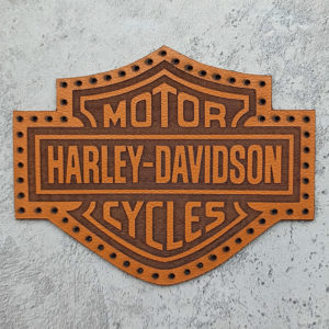 Harley-Davidson logo leather patch