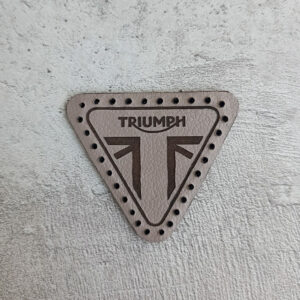 Triumph logo leather patch
