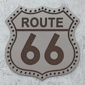 Route 66 leather patch