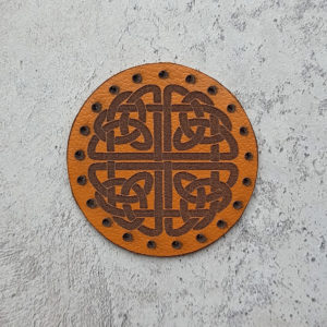 Celtic knot leather patch