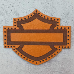 Harley-Davidson logo without lettering leather patch