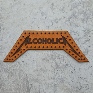 Alcoholica leather patch