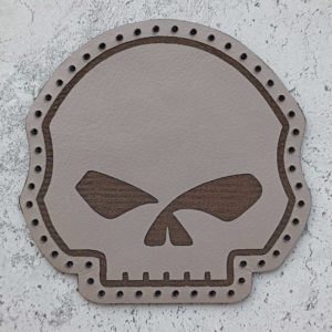 Harley-Davidson Willie J skull leather patch
