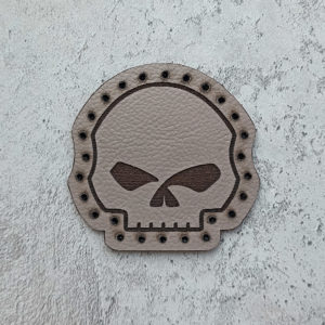 Harley-Davidson Willie J skull leather patch