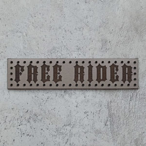 Free Rider leather patch