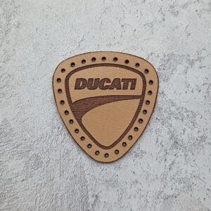Ducati logo leather patch