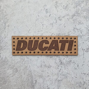 Ducati leather patch