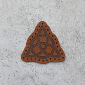 Celtic knot leather patch