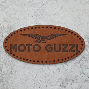 Moto Guzzi logo leather patch