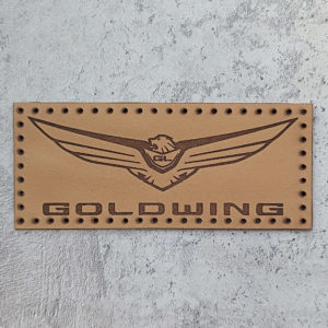 Honda Gold Wing logo leather patch