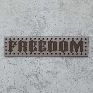 Freedom leather patch