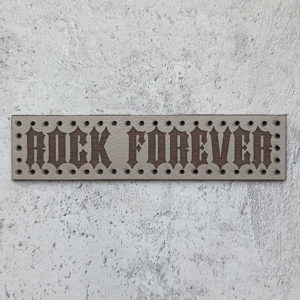 Rock Forever leather patch