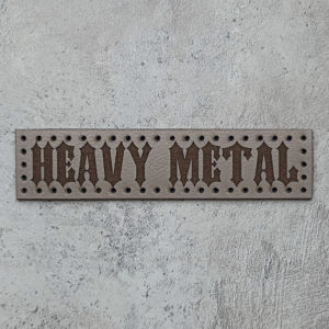Heavy Metal leather patch