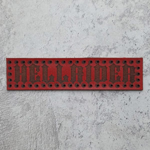 Hellrider leather patch