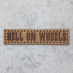 Hell on wheels leather patch
