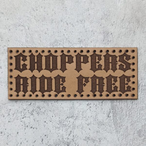Choppers Ride Free leather patch