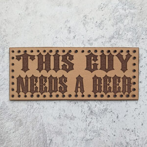 This guy needs a beer leather patch