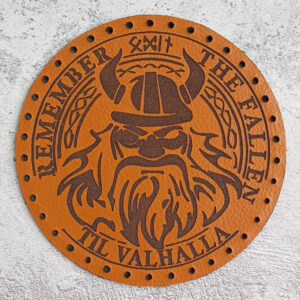 Remember the fallen til Valhalla leather patch