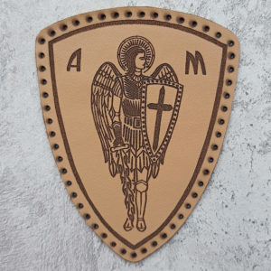 Archangel Michael leather patch