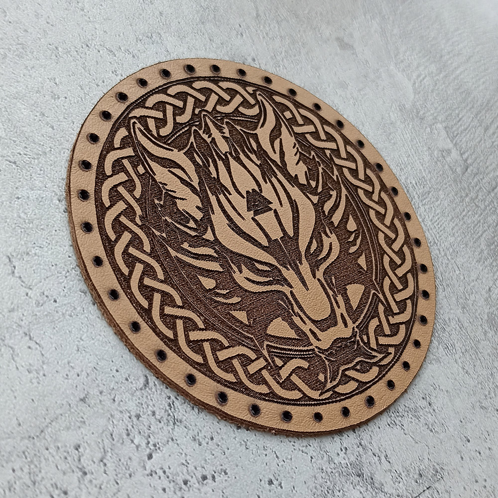 Fenrir the wolf leather patch Fenrir the wolf leather patch