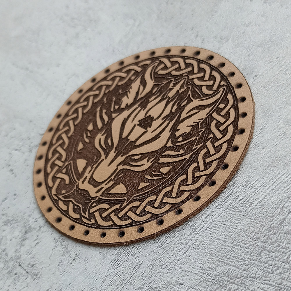 Fenrir the wolf leather patch Fenrir the wolf leather patch