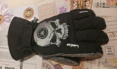 Yamaha patch on the glove