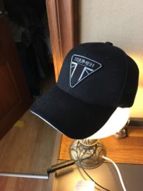 Triumph patch on a cap