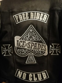 Free Rider No Club patches and Motorhead crosses