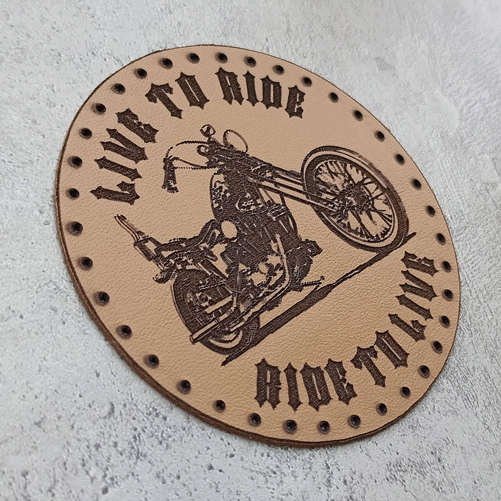 Live To Ride Ride To Live, Chopper, leather patch Live To Ride Ride To Live, Chopper, leather patch