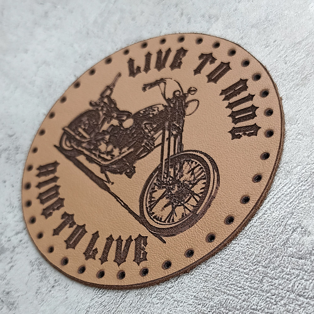 Live To Ride Ride To Live, Chopper, leather patch Live To Ride Ride To Live, Chopper, leather patch
